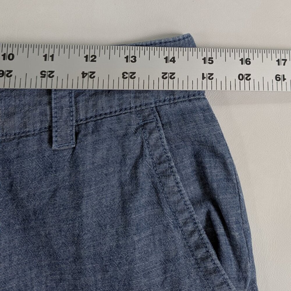 Gap Girlfriend Khaki's High Rise Size 4 Chambray Blue - Picture 4 of 9